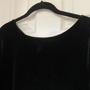 Talbots Black Long Sleeve Cocktail Gown
